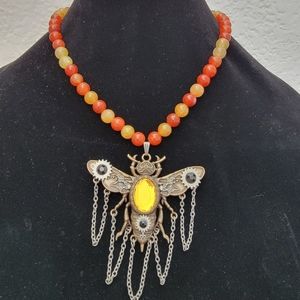 Semiprecious stone necklace